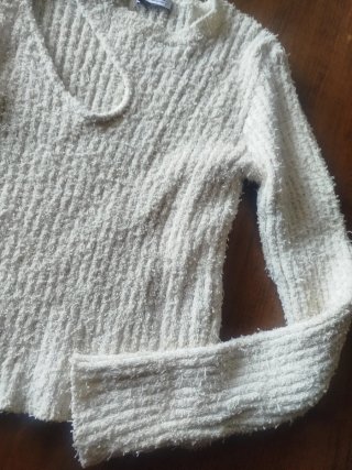 Jersey blanco de punto