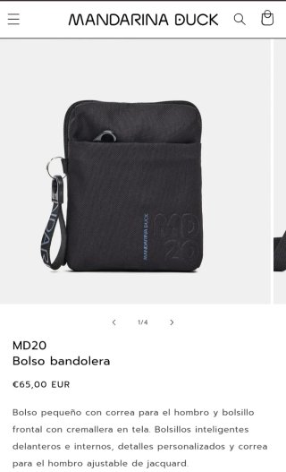 Mandarina Duck MD20 Bolso bandolera negro
