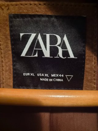 Chaqueta Zara Biker Ante Hombre XL