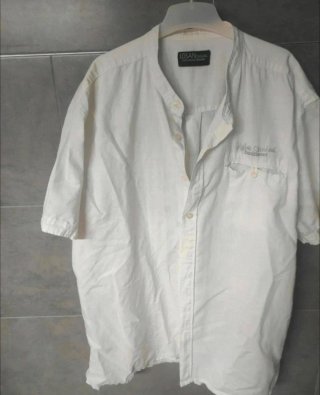 Camisa de lino blanca talla L