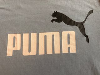 Camiseta Puma niño azul claro