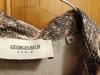 Vestido camisero, Georges Rech, estampado