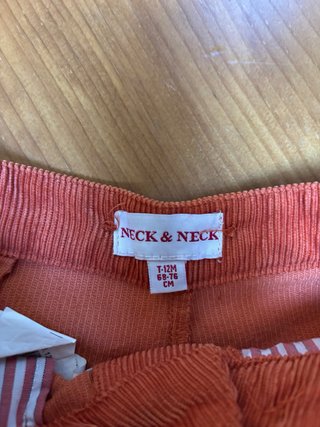 Pantalón niño naranja Neck&Neck 12 meses