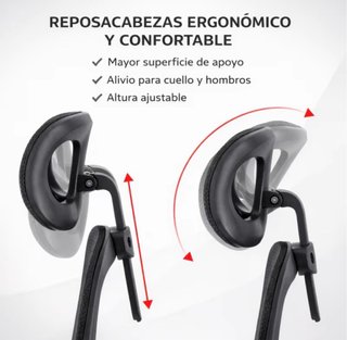 Silla de oficina ergonómica negra