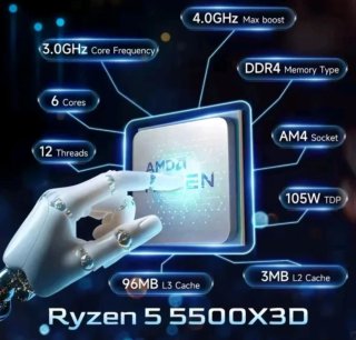 Procesador AMD Ryzen 5 5500X3D