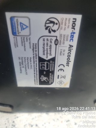 Climatizador Portátil Negro y Blanco