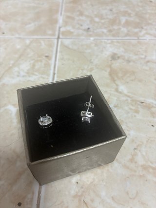 Pendientes de  plata con circonita