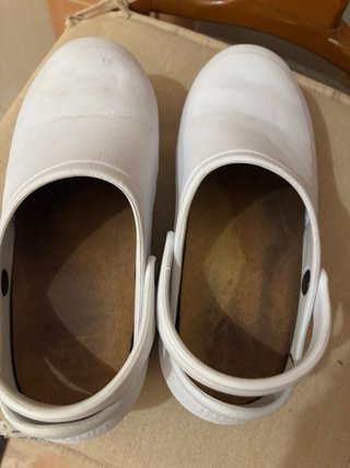 Zapatos blancos cocina talla 39