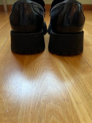 Mocasines ASOS charol negros plataforma