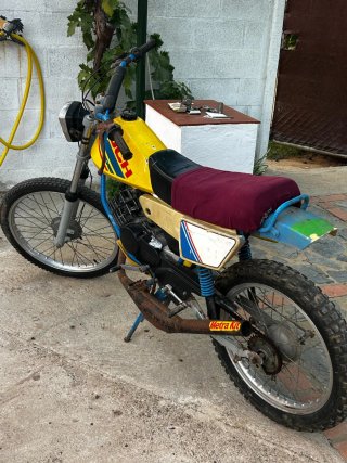 Moto Puch Monicross condor 2 Amarilla y Azul