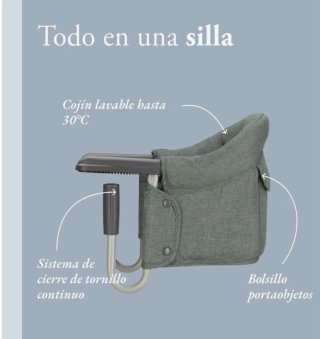 Trona Portátil Inglesina Fast Verde Oscuro
