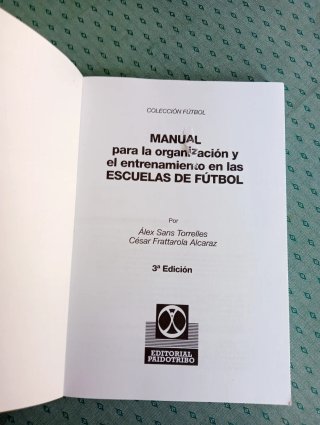 MANUAL PARA LA ORGANIZACIÓN Y EL ENTRENAMIENTO ...