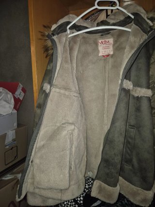 Abrigo de invierno MdM gris y verde