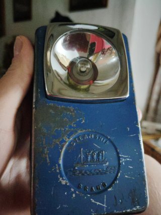 Linterna antigua metal Steamship Brand