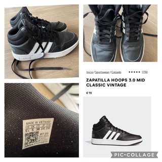 Adidas Hoops 3.0 Mid Classic Vintage Talla 38