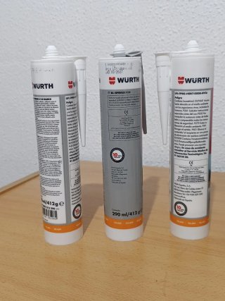 3 silicone Würth SUPERFLEX silicona herramientas