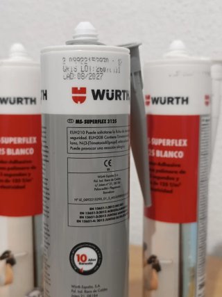 3 silicone Würth SUPERFLEX silicona herramientas
