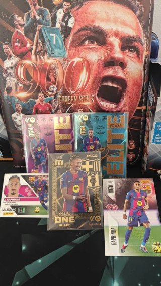 Lote Tarjetas Fútbol Raphinha FCB Panini