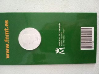 Primera moneda plata Felipe VI