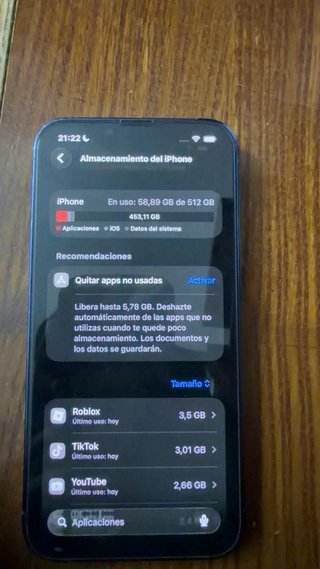 iPhone 13 Pro 512GB Plata 85% Batería