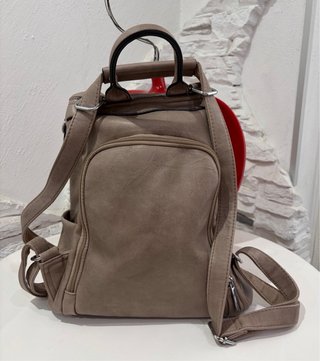 Bolso Mochila Mujer Beige
