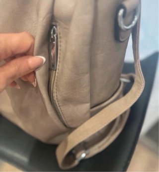 Bolso Mochila Mujer Beige