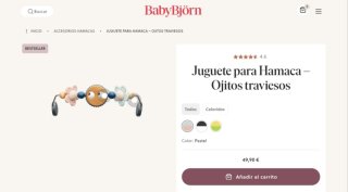 Hamaca Bebé Babybjörn Bliss Gris