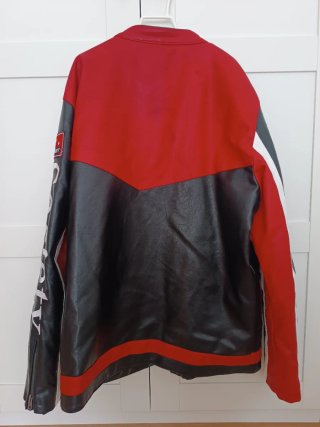 Chaqueta Biker Cuero Sintético Hombre