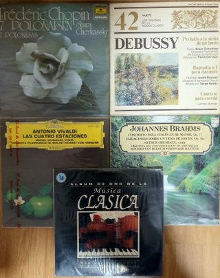 Vinilos Música Clásica: Chopin, Debussy, Vivaldi,