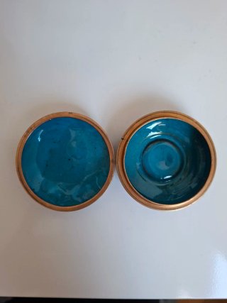 Cajita Joyero Cloisonné Vintage Esmalte Chino