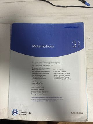 Matemáticas, 3 ESO, Proyecto Construyendo mundos