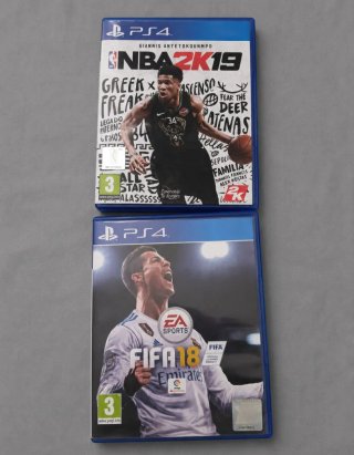Lote 2 Juegos PS4: NBA 2K19 y FIFA 18