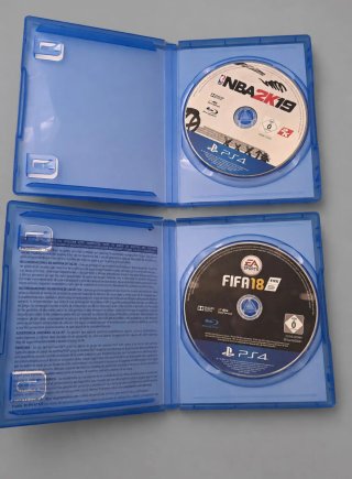 Lote 2 Juegos PS4: NBA 2K19 y FIFA 18