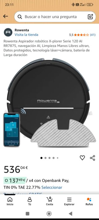 Rowenta X-PLORER Serie 120 AI