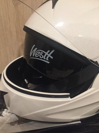 Casco de moto Westt blanco