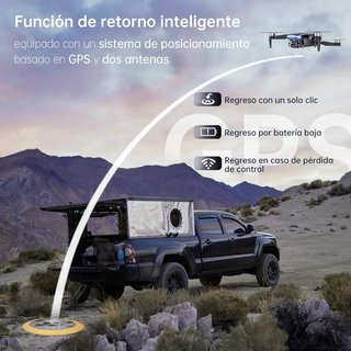 SIN ABRIR Dron GPS con Cámara 4K 90 minutos 1000m