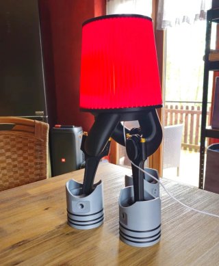 Lámpara Motor Industrial XL-Exclusiva de Colección