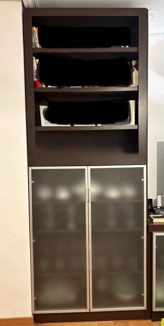 Mueble de salón color wengue