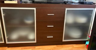 Mueble de salón color wengue