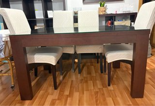 Mueble de salón color wengue