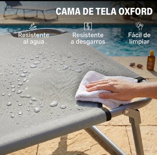 Tumbona plegable con toldo