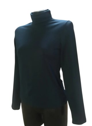 Jersey cuello alto azul