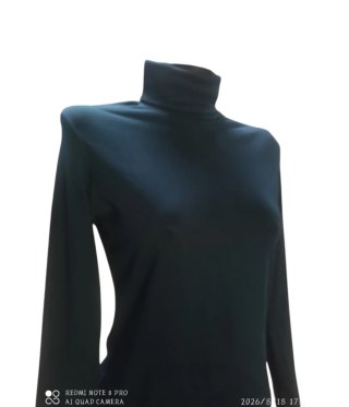 Jersey cuello alto azul