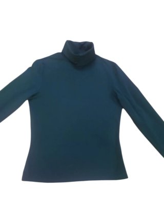 Jersey cuello alto azul