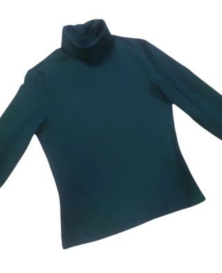 Jersey cuello alto azul