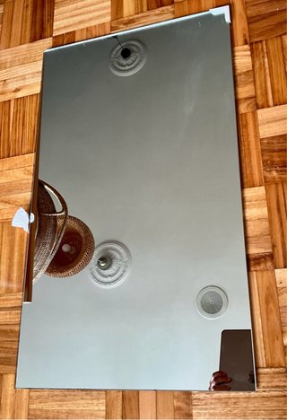 Espejo de madera y cristal
