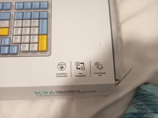 Teclado Mecánico Inalámbrico Beige/Naranja