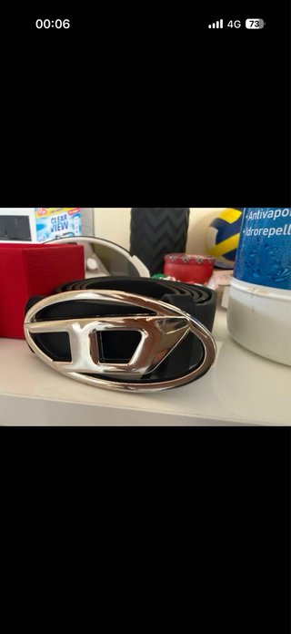 Cintura Diesel Nera Fibbia D