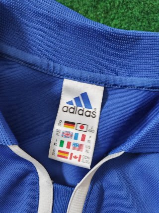 Maglietta Polo Adidas Vintage Y2K Blu