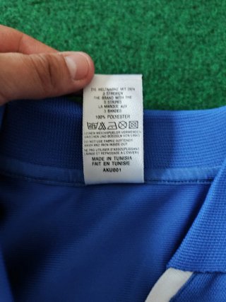 Maglietta Polo Adidas Vintage Y2K Blu